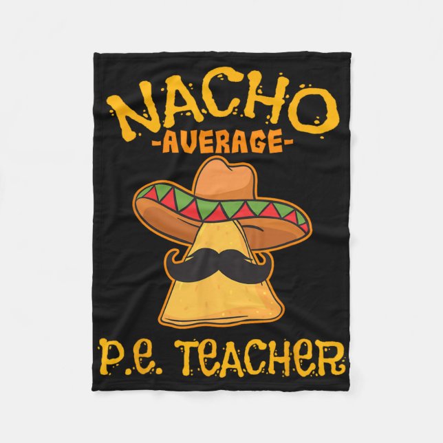 Cobertor De Velo Nacho Média P.e. Professora Mexicana Cinco De Mayo (Frente)
