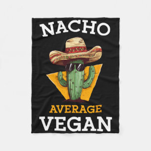 Cobertor De Velo Nacho Média Vegan Amigo Divertido Mexicano Cinco P