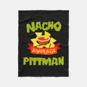 Cobertor De Velo Nacho médio pittman divertido aniversário sobrenom