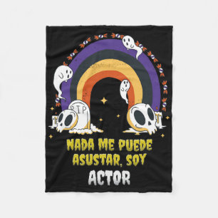 Cobertor De Velo Nada Me Asustenta Soy Ator - Halloween Arcoiris