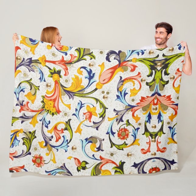 COBERTOR DE VELO NADAÇOS FLORAIS, FLORES (In Situ)