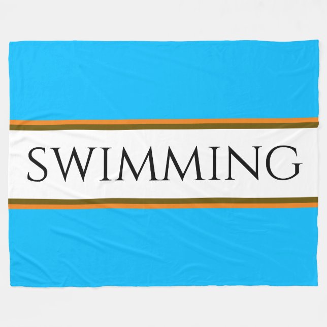 Cobertor De Velo NADANDO VELHOS, Blue Sky Blue Racing Strips (Frente (Horizontal))
