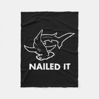 Cobertor De Velo Nailed It - Funny Hammerhead Shark 