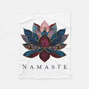 Cobertor De Velo Namaste Flor de Lótus Budismo Zen Iogue Budista Bu