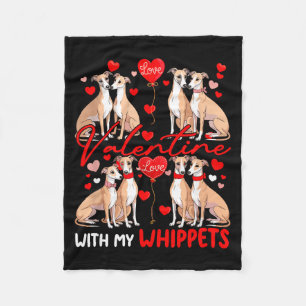 Cobertor De Velo Namorado Com Fantasia de Cachorros Casal Whippets