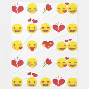Cobertor De Velo Namorados Emojis