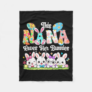 Cobertor De Velo Nana Ama Coelhos De Páscoa Grupo Coelhos Gravata B