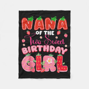 Cobertor De Velo Nana dos Dois Aniversário de 2 anos Doce Menina Mo
