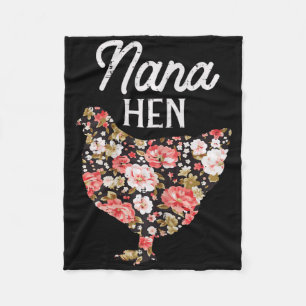 Cobertor De Velo Nana Hen Flores Dia de as mães Fazenda Galinha Vov