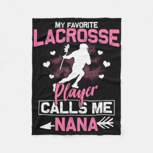 Cobertor De Velo Nana Lacrosse Game My Favorite Lacrosse Player Cal
