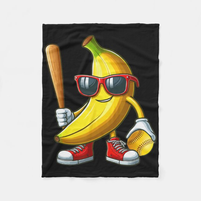 Cobertor De Velo Nana Sungles Playing Softll Funny Fruit Sport Play (Frente)