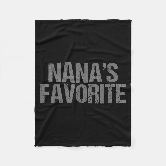 Cobertor De Velo Nana's Favorite Family Baby Granhild Quote Family  (Frente)