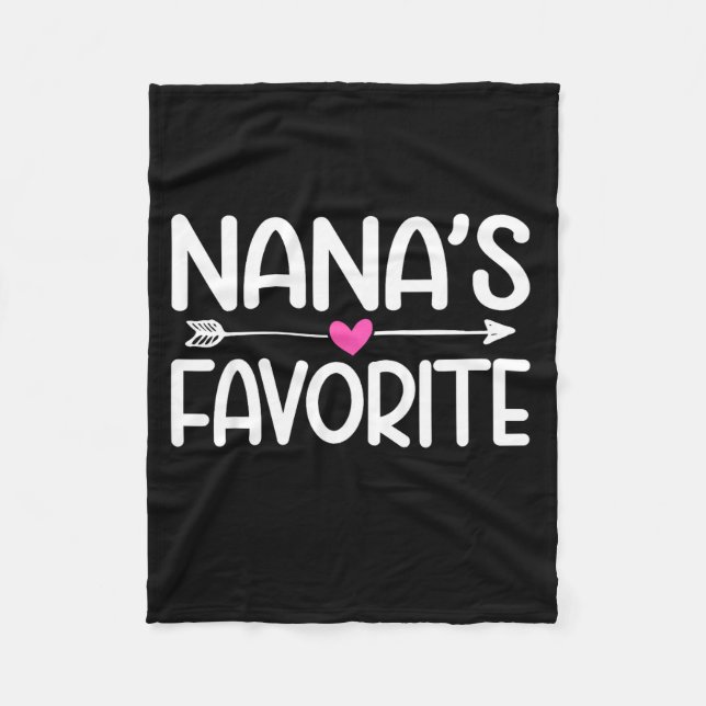 Cobertor De Velo Nana's Favorite Granhild Quote Cute Granddaughter  (Frente)