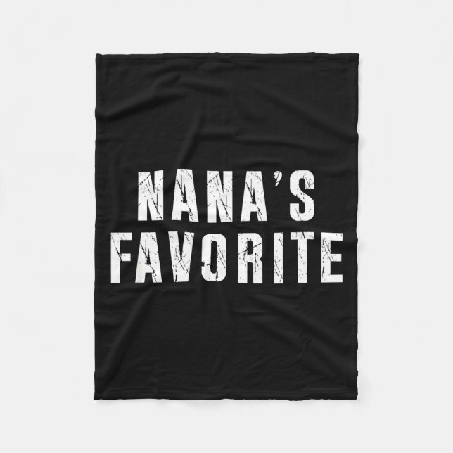 Cobertor De Velo Nana's Favorite T Funny Grandma Grandparent Granhi (Frente)