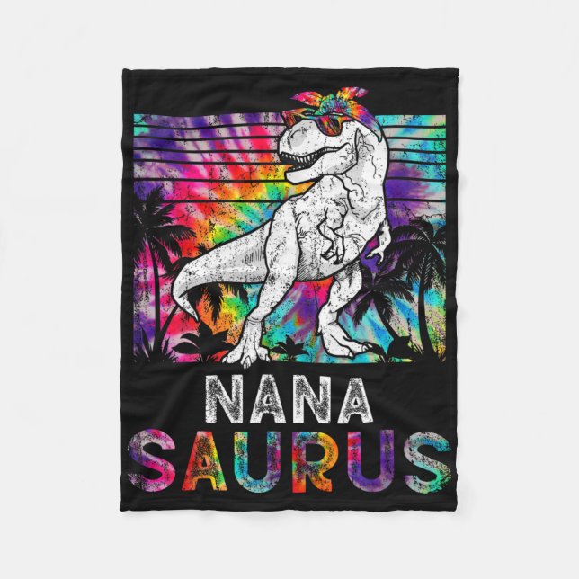 Cobertor De Velo Nanasaurus Dinosaur Nana Saurus Família Correspond (Frente)