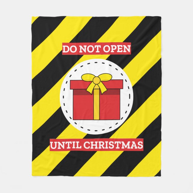 Cobertor De Velo Não Abrir Até O Natal (Frente)