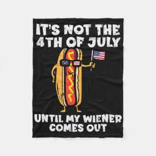 Cobertor De Velo Não Cachorro Quente Wiener 4 de Julho Bandeira Ame