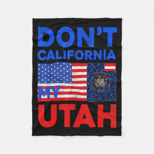 Cobertor De Velo Não Californiu Meu Utah Estados Unidos Engraçado U