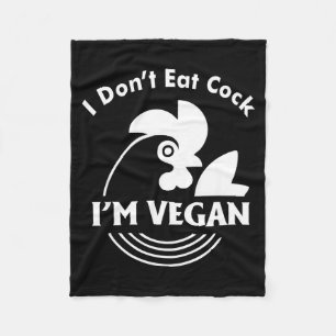 Cobertor De Velo Não Como Sou Vegana Camisa Divertida Vegana
