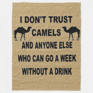 COBERTOR DE VELO NÃO CONFIE CAMELOS