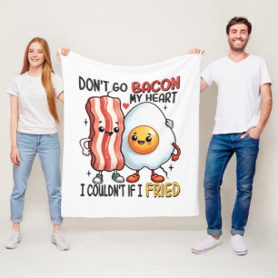 Cobertor De Velo Não Deixe o Bacon Partir Meu Coração