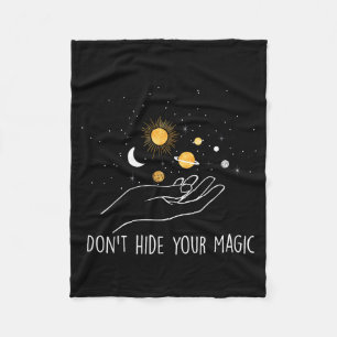Cobertor De Velo Não Esconda Sua Magia Citação Motivacional Positiv