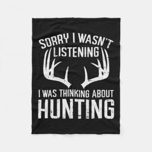Cobertor De Velo Não Estava Ouvindo Pensar Caçando Veado Arco Hun