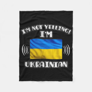 Cobertor De Velo Não Estou Gritando Camisa Sou Ucraniano