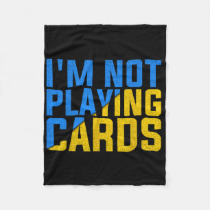 Cobertor De Velo Não Estou Jogando Cartas pela Ucrânia Unida 2025