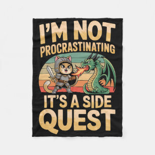 Cobertor De Velo Não estou procrastinando. É um Rpg Side Quest