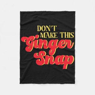 Cobertor De Velo Não faça esse Ginger Engraçado de Natal