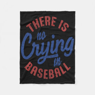Cobertor De Velo Não Há Choro No Dia Do Jogo De Vintagem De Basebal