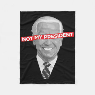 Cobertor De Velo Não Meu Presidente Joe Biden - Pro Donald Trump Po