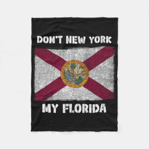 Cobertor De Velo Não Nova York Meu Fl Bandeira Da Flórida Local Sun