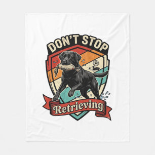 Cobertor De Velo Não Pare de Recuperar Labrador Preto Pato Cão Retr