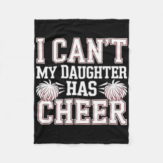 Cobertor De Velo Não Posso Minha Filha Tem Cheer Cheerleading Mãe P