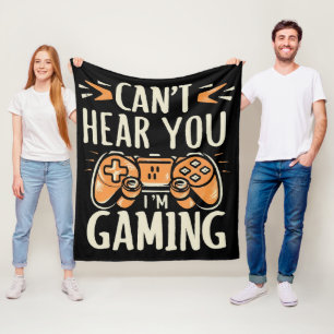 Cobertor De Velo Não Posso Ouvir Você Estou Jogando