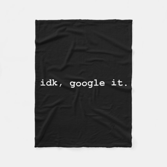 Cobertor De Velo Não sei, procure no Google - Sy engraçado que não  (Frente)
