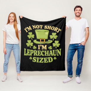 Cobertor De Velo Não Sou Baixo Sou do Tamanho de um Leprechaun Dia
