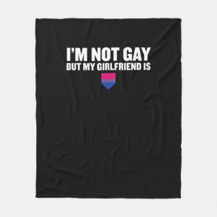 Cobertor De Velo Não sou Gay, mas meu Namorada é o orgulho bissexua