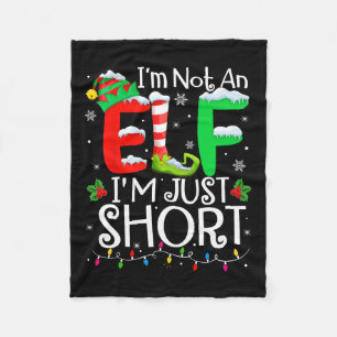 Cobertor De Velo Não Sou Um Elfo Sou Apenas Baixo Camisa De Natal D