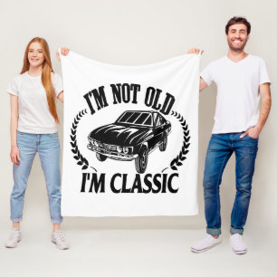 Cobertor De Velo Não sou velho, sou um carro engraçado clássico