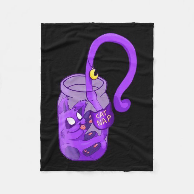 Cobertor De Velo Nap De Gato De Moon Face - Gato Bonito (Frente)