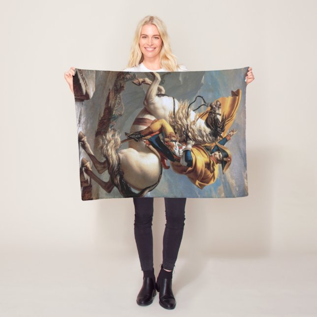 Cobertor De Velo Napoleão atravessando os Alpes, Jacques-Louis Davi (In Situ)