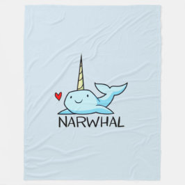 Cobertor De Velo Narwhal