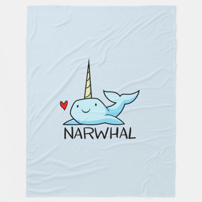 Cobertor De Velo Narwhal (Frente)