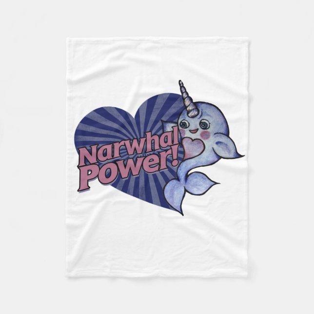 Cobertor De Velo Narwhal Power (Frente)