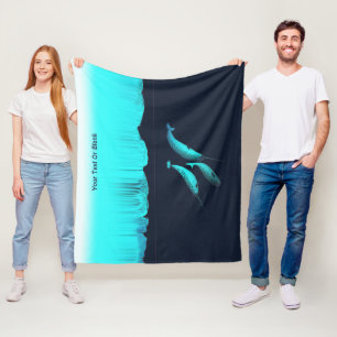 Cobertor De Velo Narwhal Sob O Gelo