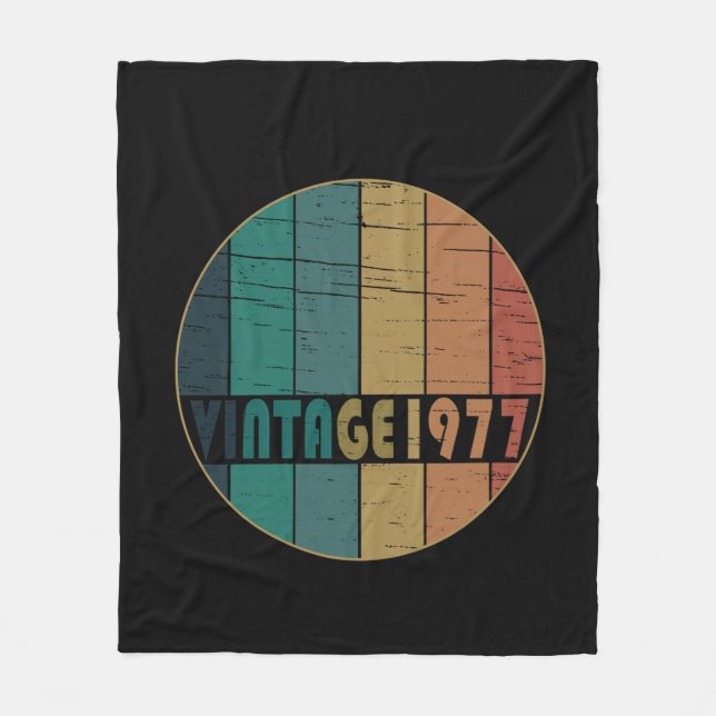 Cobertor De Velo Nascer de aniversário de 1977 (Frente)