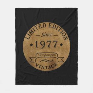 Cobertor De Velo Nascer de aniversário de 1977